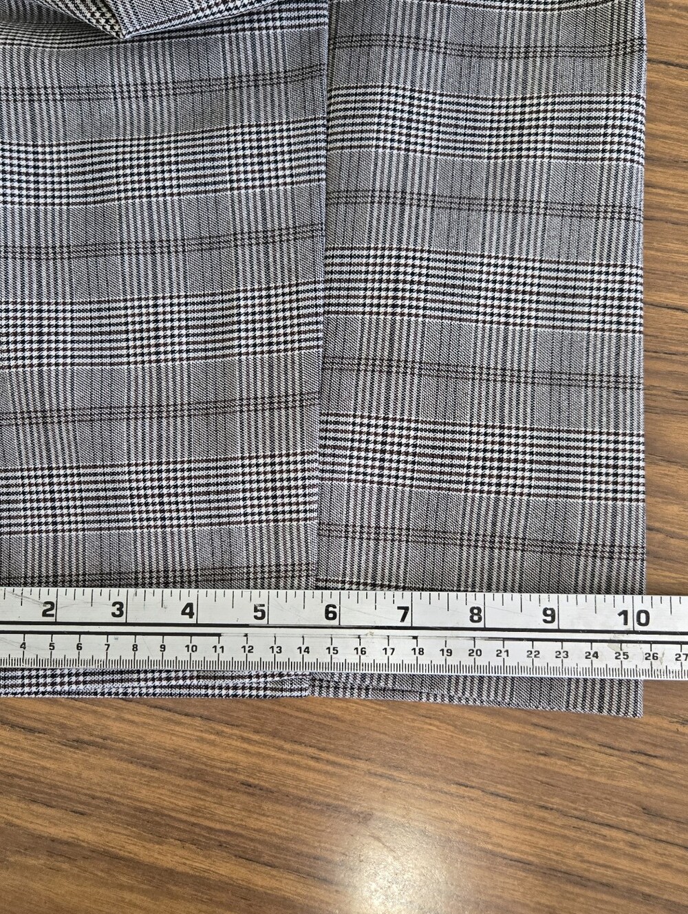 Women 30P/3X Plaid Dress Pants in Gray White, Brown Comfort Stretch Zip Profesh - Picture 10 of 13